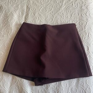 Zara Deep Burgundy Skirt